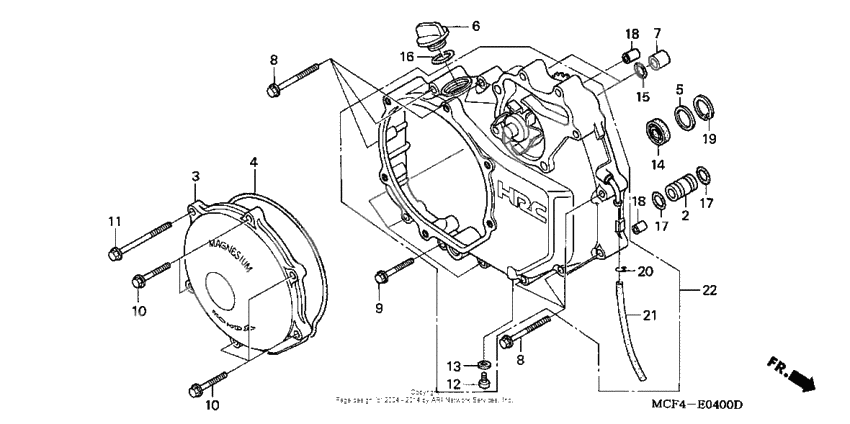 Right crankcase cover