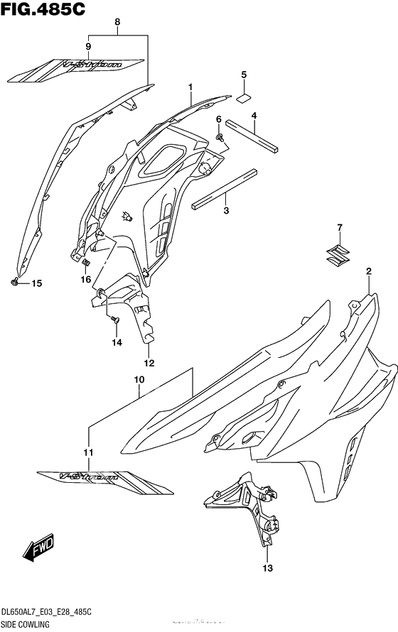 Side Cowling (Dl650Al7 E28) (For Yu1)