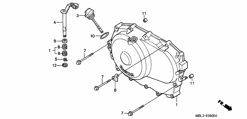 Right crankcase cover
