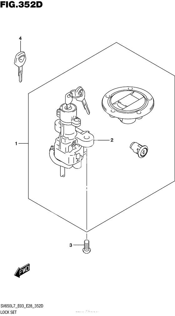 Lock Set (Sv650Al7 E33)