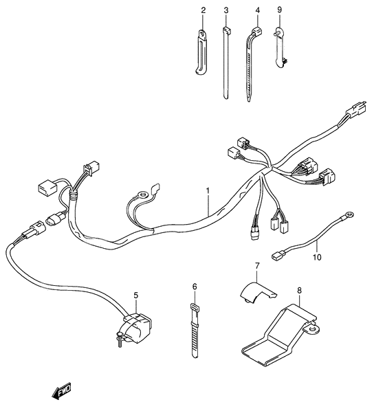 Wiring harness              

                  Dr-z400y/k1/k2/k3/k4