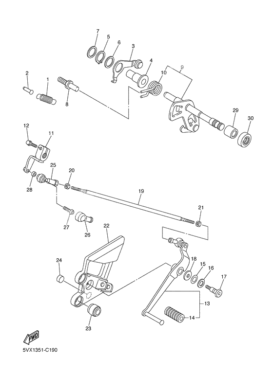 Shift shaft