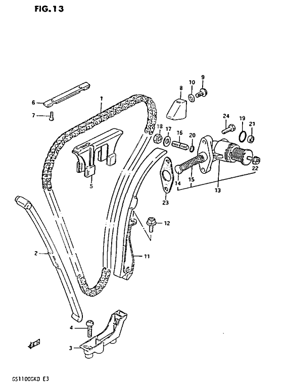 Cam chain              

                  Gs1100gkd