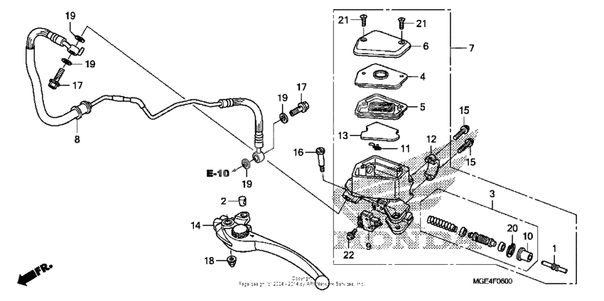 Главный цилиндр сцепления
