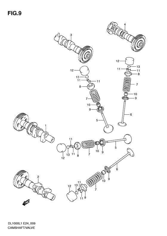 Camshaft/valve