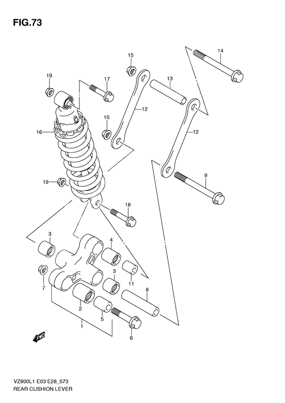 Rear cushion lever              

                  Vz800l1 e33