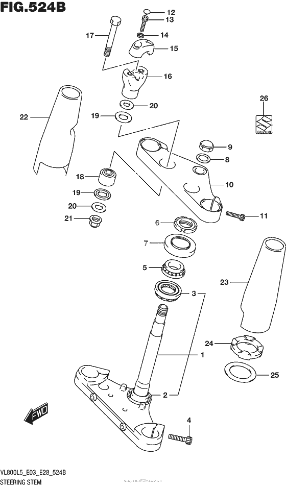 Steering Stem (Vl800L5 E33)