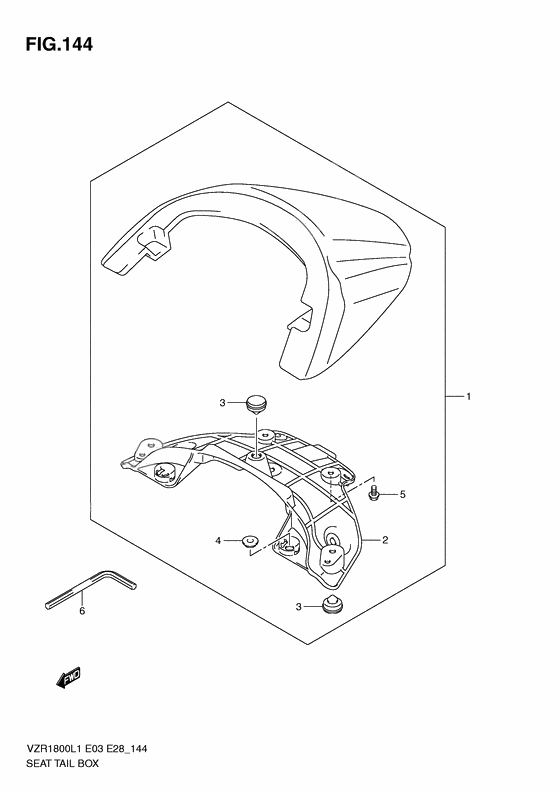 Seat tail box              

                  Vzr1800zl1 e33