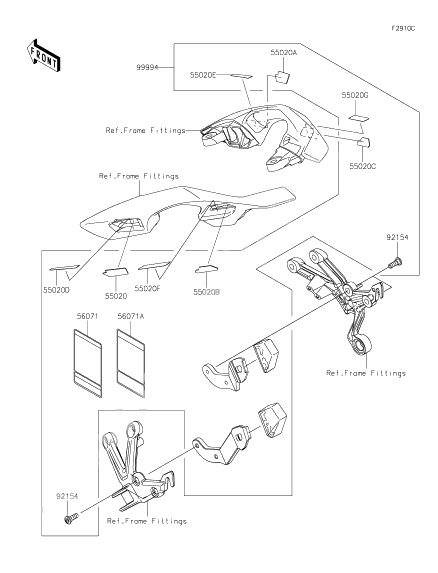 アクセサリ(バッグ フィティング キット)