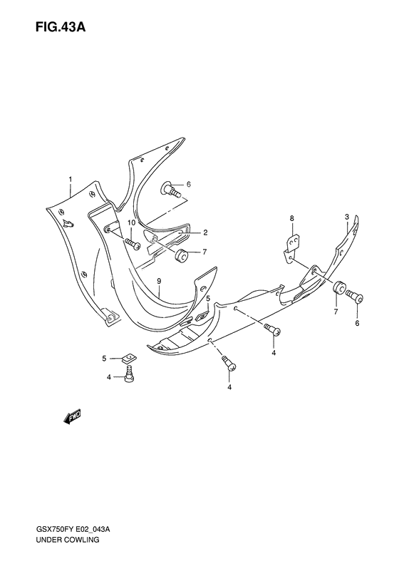 Under cowling              

                  Model k1