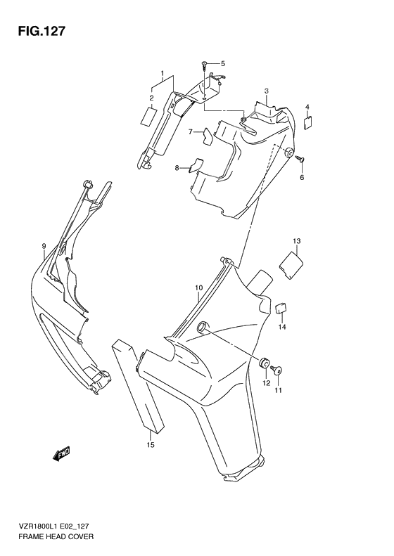 Frame head cover              

                  Vzr1800l1 e19