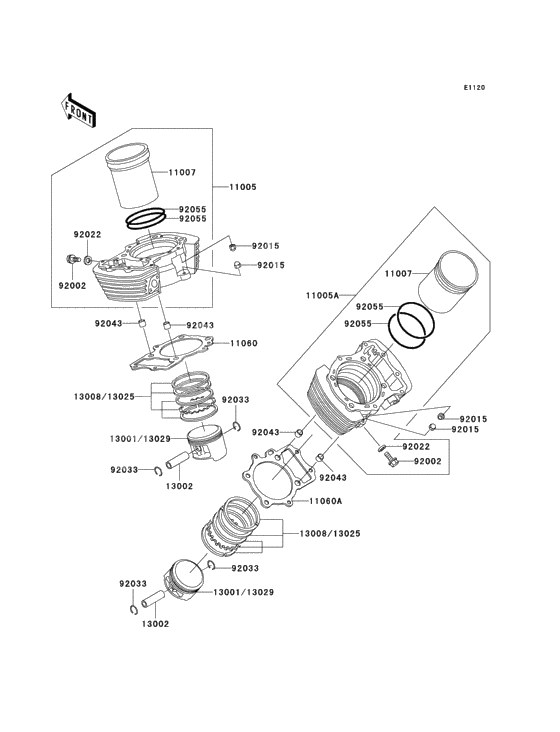 Cylinder/piston(s)