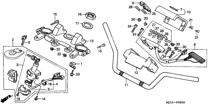 Handle pipe/top bridge