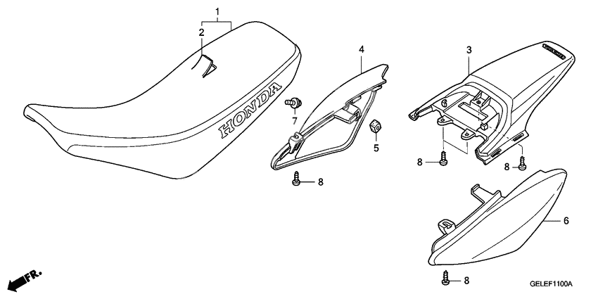 Seat/rear fender