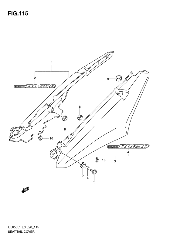 Seat tail cover