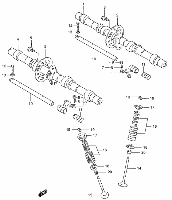 Cam shaft / valve