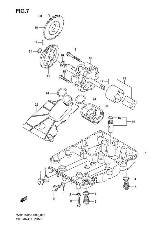 Oil pan - oil pump