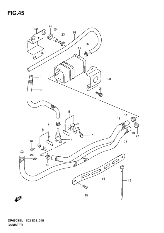 Canister              

                  Dr650sel1 e33