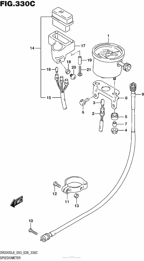 Speedometer (Dr200Sl6 E33)