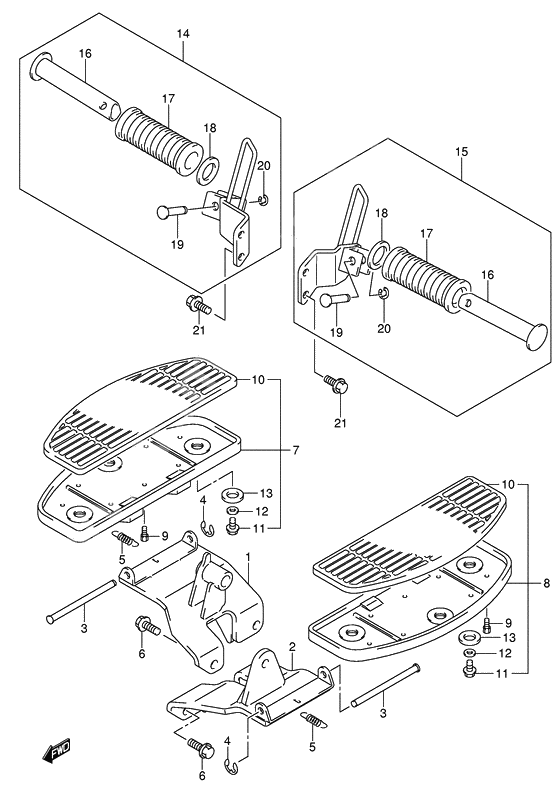 Footrest              

                  Model k5