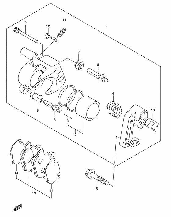 Front caliper