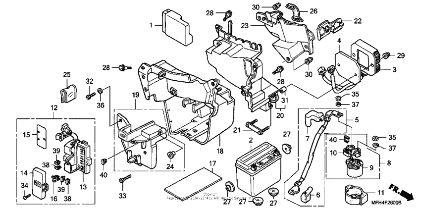 Battery + battery box