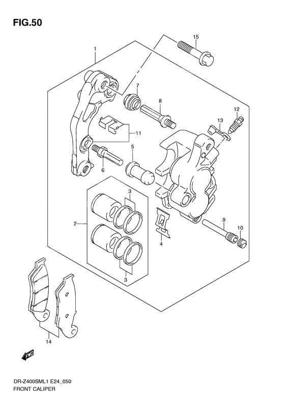 Front caliper