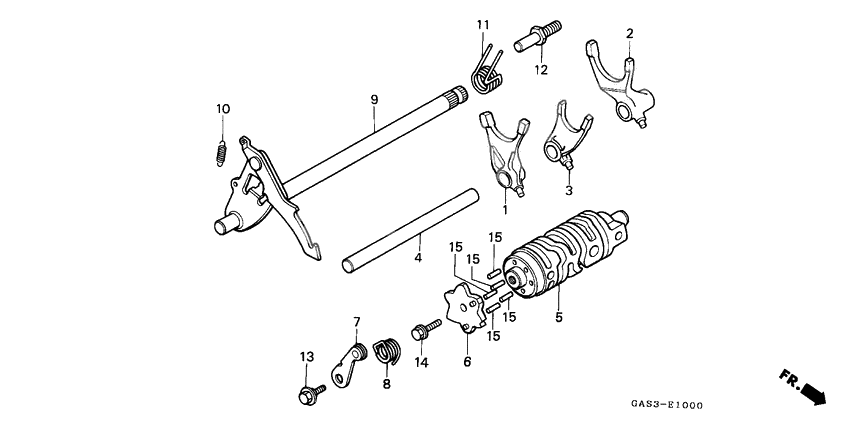 Shift drum/shift fork