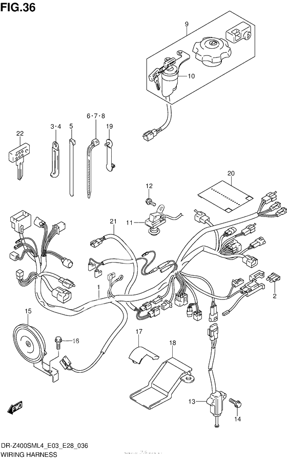 Wiring Harness (Dr-Z400Sml4 E28)