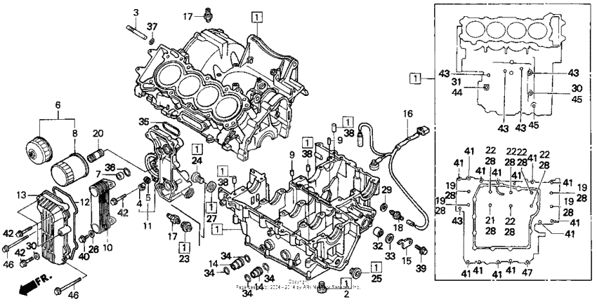 Crankcase set