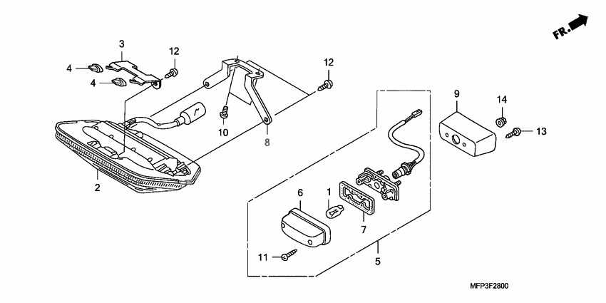 Taillight unit ass`y