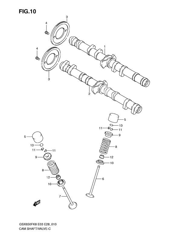 Cam shaft - valve