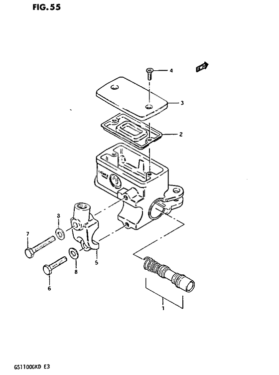 Front master cylinder