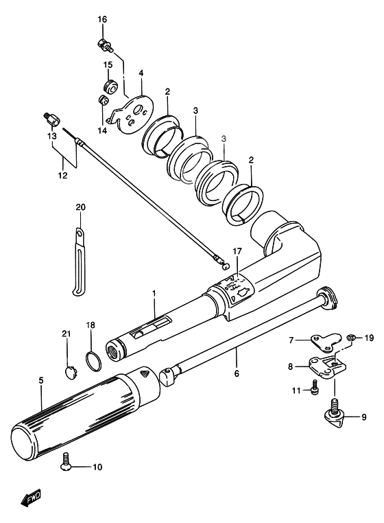 Tiller handle