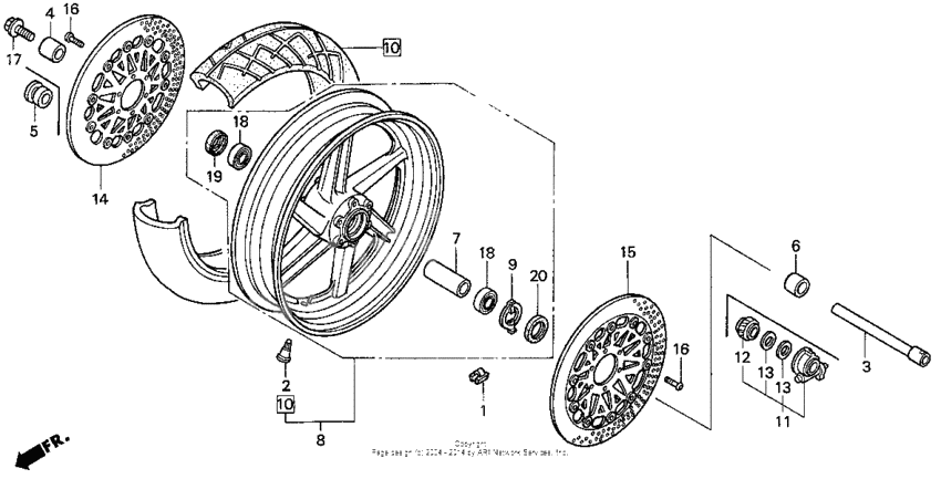 Front wheel 93-95