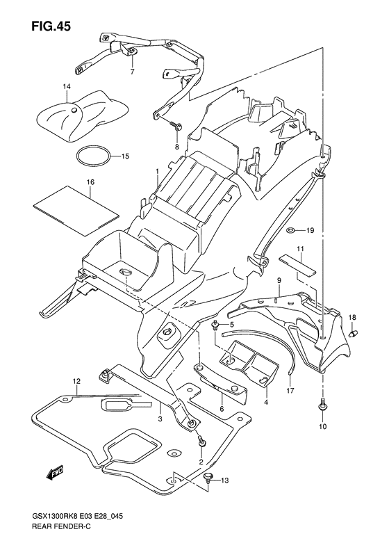 Rear fender