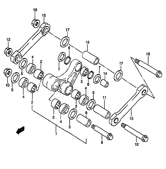 Rear cushion lever              

                  Model y