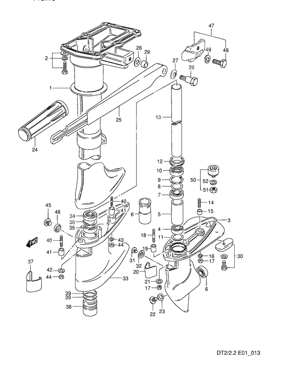 Drive shaft housing