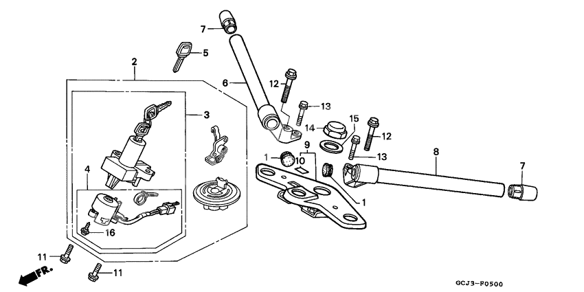 Handle pipe/top bridge