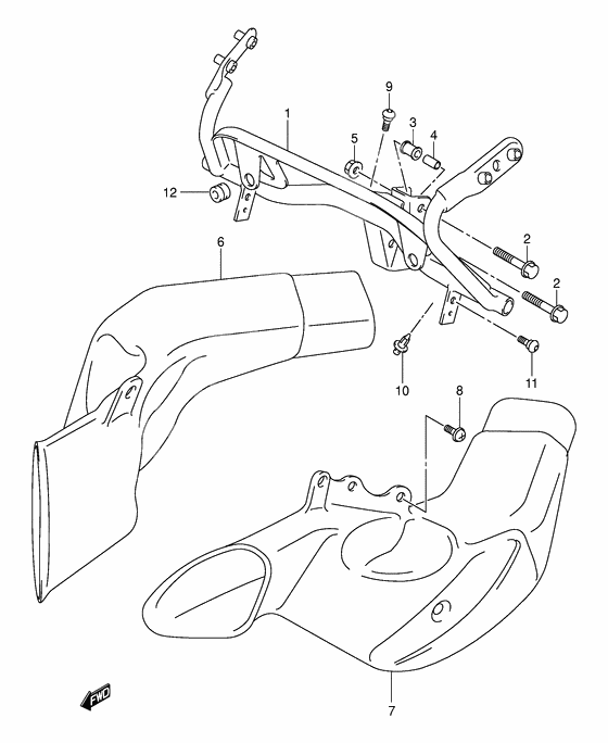 Cowl body installation parts