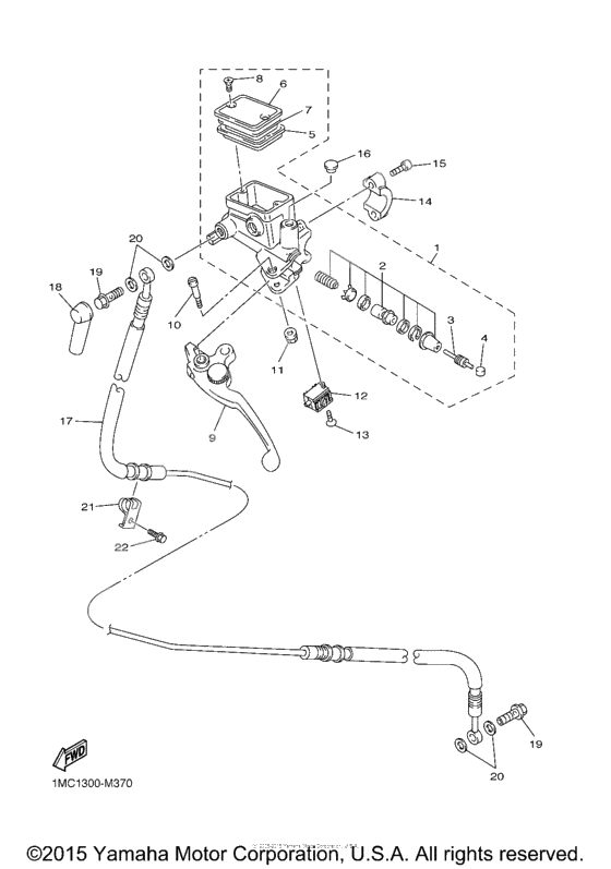 Front master cylinder              

                  2