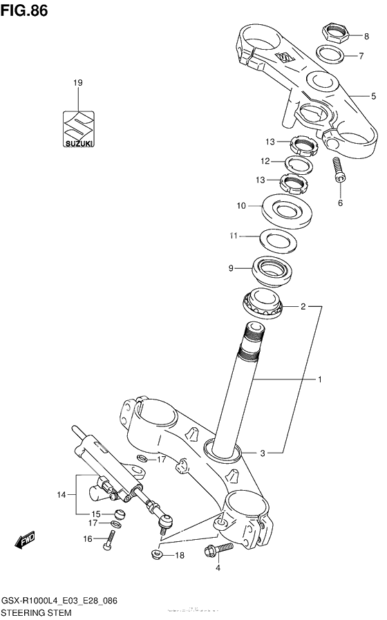 Steering Stem (Gsx-R1000L4 E03)