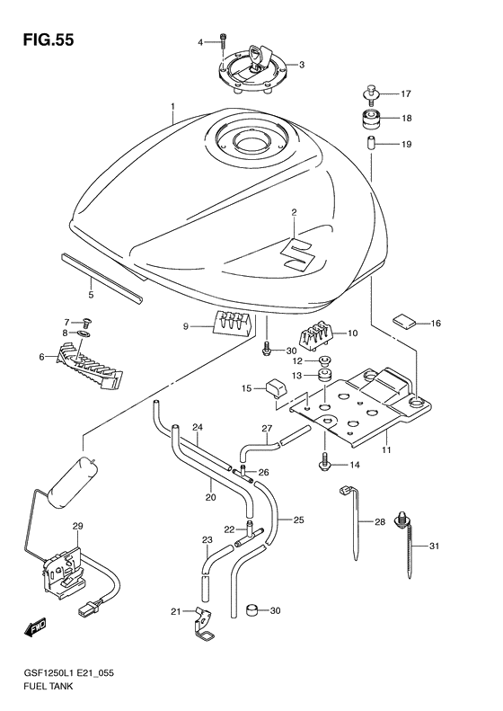 Tank fuel              

                  Gsf1250l1 e24