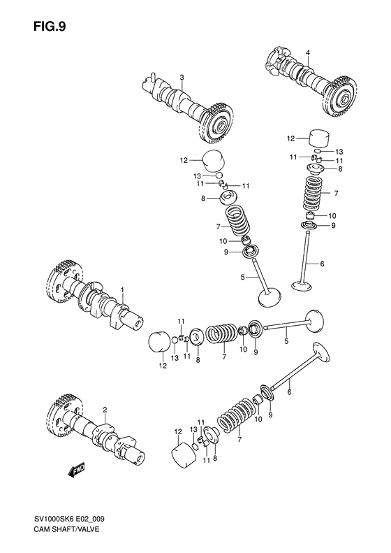 Camshaft/valve