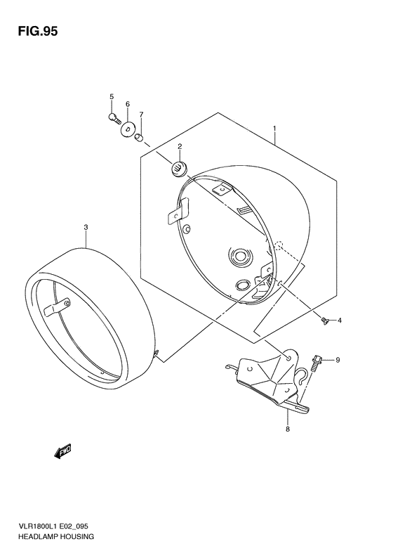 Headlamp housing