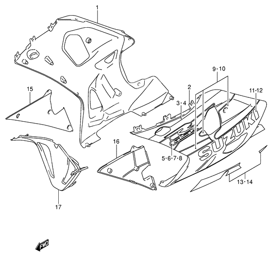 Under cowling              

                  Model k2