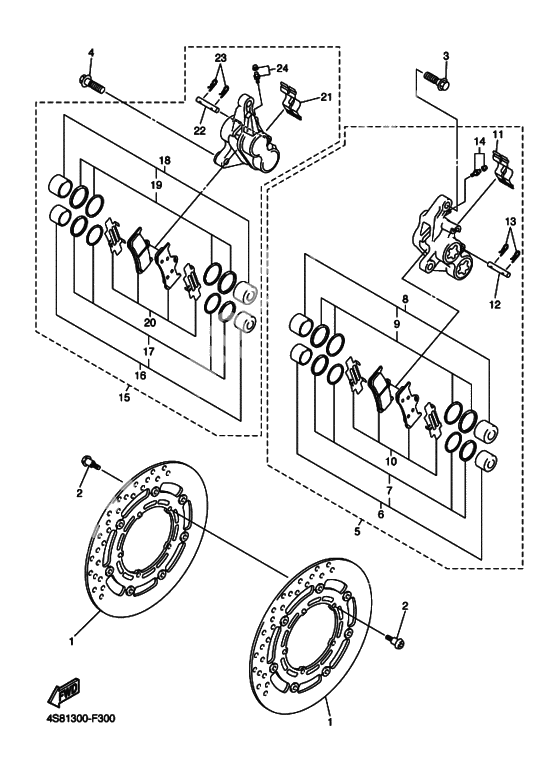 Front brake caliper