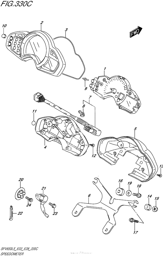 Speedometer (Sfv650L5 E33)