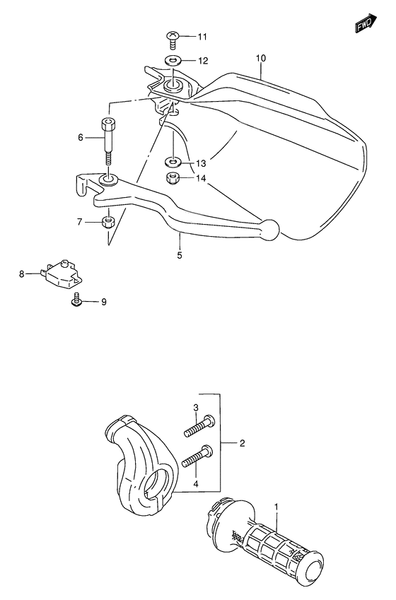 Right handle lever