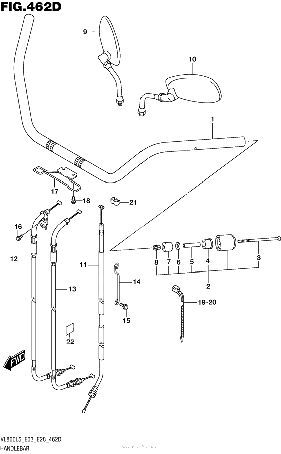 Руль & Тросики (Vl800Tl5 E28)